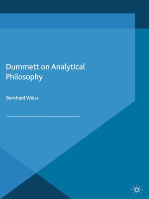 cover image of Dummett on Analytical Philosophy